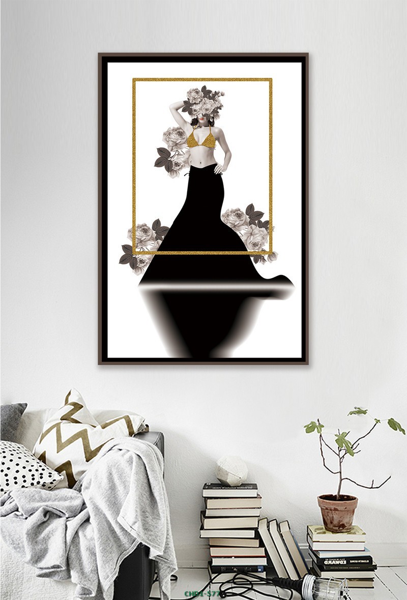 Cô gái - hoa cách điệu CHD1-577